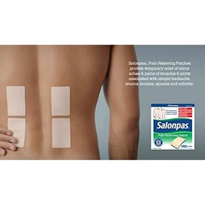 Salonpas Pain Relief Patches, 2.83" X 1.81" Speciall Size of 140 Count Total - Picture 1 of 2