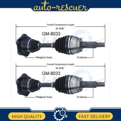 TrakMotive CV Axle Shaft 2x fits from 2002 to 2006 Chevrolet Avalanche 1500 - Image 1 of 2
