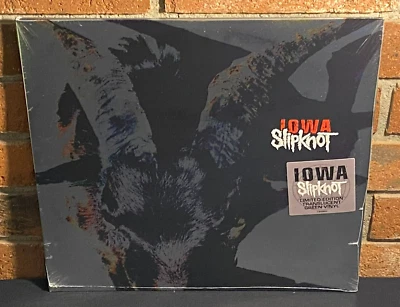 SLIPKNOT - Iowa, Limited 2LP TRANSLUCENT GREEN COLOR VINYL Gatefold New & Sealed - Image 1 of 4