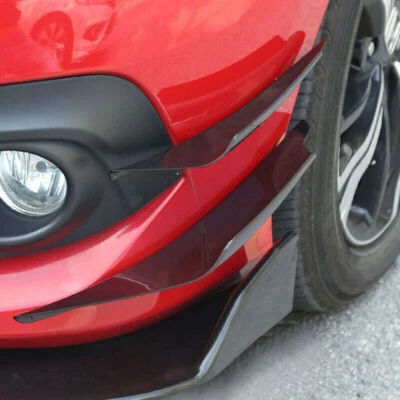 Tira de parachoques de coche parachoques delantero labio cuerpo alerón canards aletas divisorias universales Foto 1 de 4