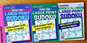 Lot of 3 Good Time Large Print Sudoku w FREE SHIPPING - Picture 1 of 1