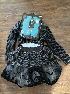 Womens Jack Skellington Tutu Adult Halloween Costume Size Medium 8-10 - Image 1 of 4