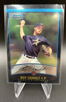 2001 Bowman Chrome Baseball Card #235 Roy Oswalt Signature RC rookie - Image 1 of 2