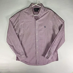 Polo Ralph Lauren Shirt Mens XL Custom Fit Striped Button Down Long Sleeve - Picture 1 of 18