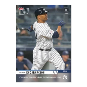 2019 TOPPS NOW #391 EDWIN ENCARNACION 1ST HR WITH YANKEES - Picture 1 of 2