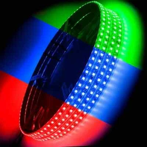 Oracle Lighting Illuminated Wheel Rings Single Row LED Colorshift 4215-334 - Foto 1 di 5