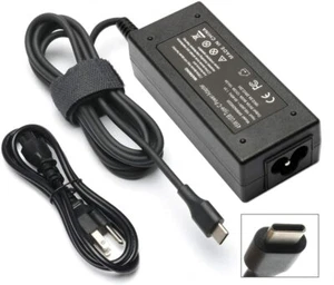45W USB-C Power Charger for Dell Chromebook 3100 3380 3400 5190 5190 2-in-1 7486 - Picture 1 of 4