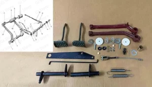 Accelerator Brake & Clutch Pedal Assemblies Set Fit Willys jeep MB GPW CJ2A CJ3A - Picture 1 of 5