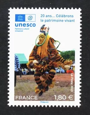 FRANCE 2023 Nouveau Timbre De Service 185 UNESCO  PATRIMOINE VIVANT  NEUF** LUXE • 2.99€