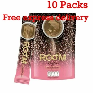 10 Room Coffee 36 in 1 Drink Weight Control Detox Boost Burn 0% Trans-fat Sugar - Picture 1 of 11