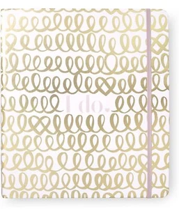 Kate Spade NY Hochzeitsplaner Mappe Braut persönlicher Organizer Gold Herz Knoten - Bild 1 von 5