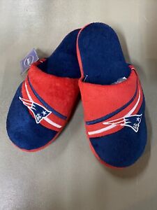 New England Patriots NFL Men's Slide Slippers, Size Medium (9/10) ~ NWT