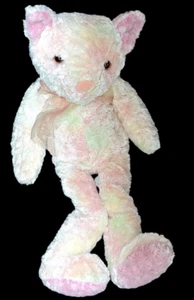 2001 Commonwealth Pastel Pink Tie Dye Kitty Cat Plush 13" - Picture 1 of 4