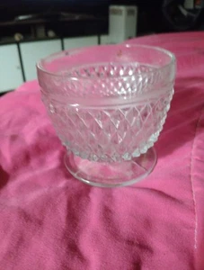 Diamond Point Clear Indiana Glass - Picture 1 of 1