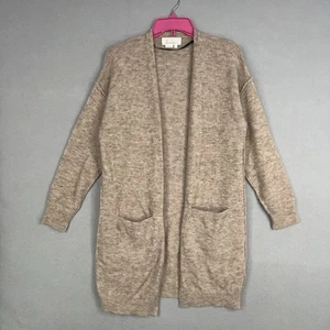 Anthropologie Strickjacke Damen klein beige offen Pullover weich bequem kuschelig minimal - Bild 1 von 14