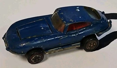 Vintage Raro Jonny Lightning Custom Jaguar XKE 1969 Azul, EUA, Rodas Linha Vermelha - Imagem 1 de 4