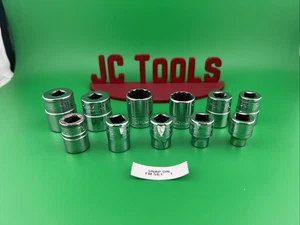 Juego de enchufes Snap-on 11 piezas 3/8" DrMETRIC poco profundos de 12 puntos FM 15 mm agrietados no 10 mm - Imagen 1 de 7