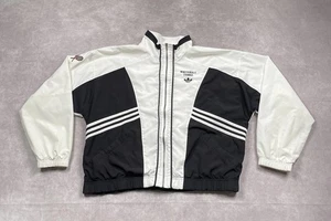 Chaqueta cortavientos vintage Adidas para hombre trébol grande Firebird tenis retro - Imagen 1 de 18