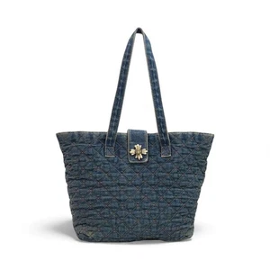 Bolso de Mano Patricia Nash Denim Acolchado Denim | Cierre Floral - Imagen 1 de 9