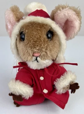 Vtg. Dakin 1981 Priscilla Hillman Merry Mouse Christmas Plush - Image 1 of 4