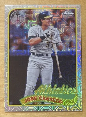 Jose Canseco 2024 Topps Chrome Topps 1989 Refractor 35th Anniversary Mint - Image 1 of 2