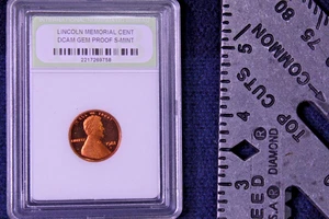 LINCOLN MEMORIAL CENT DCAM GEM PROOF S-MINT Rotated Die error - Picture 1 of 16