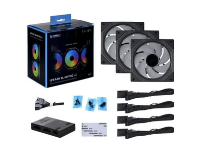 Lian Li SL-Infinity 120mm Case Fan - Black (3-Pack)L Connect 3.0 Controller incl - Image 1 of 4