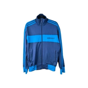Vintage Adidas Trainingsjacke Herren Größe Large blau Y2K Trefoil Sportswear 3 Streifen - Bild 1 von 20