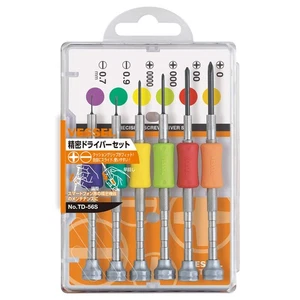 VESSEL Precision screwdriver set 6-piece set for micro screws TD-56S Japan - Picture 1 of 8