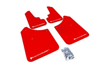 Rally Armor UR Series Mud Flaps for Subaru Forester 2004-2008 – Red with White - Imagem 1 de 4