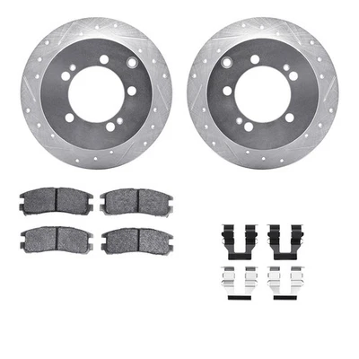 For Mitsubishi Eclipse 94-05 Brake Kit Drilled & Slotted Rear Brake Kit w - Image 1 of 2