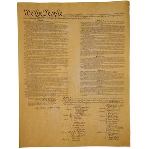 Replik Verfassung der USA auf antikem Pergamentpapier historisches Dokument - Bild 1 von 1
