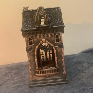 Bath & Body Works Halloween Metal Haunted House Luminary 3-Wick candles 2016 - Picture 1 of 6