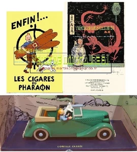Tintin voiture Atlas No 08 l'automitrailleuse + Kdo 1 affiche au choix - Imagen 1 de 24