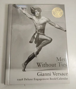 Men Without Ties Gianni Versace 1998 Deluxe Engagement Book/Calendar HB Unused - Imagen 1 de 11