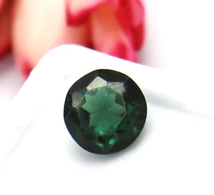 D-Green Sapphire Quality 0.90 Ct Certified Natural Loose Gemstone Round Cut - Picture 1 of 8
