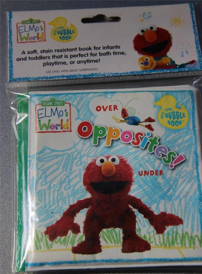 Elmos World Sesame Street (TM) opostos! Livro bolha Bath Time - Imagem 1 de 1