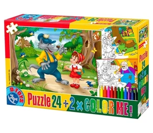 DT50380-PC-06 - * D-Toys - Puzzle 24 + Color Me! - Fairytales 6 - Picture 1 of 1