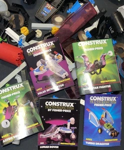 REPUESTOS SISTEMA DE CONSTRUCCIÓN FISHER PRICE CONSTRUX VINTAGE AÑOS 80 ¡Gran lote! - Imagen 1 de 16