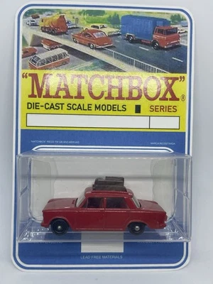 Lesney Matchbox 56 Red Fiat 1500 With Reg Wheels Blister Pack Restored. - Image 1 of 4