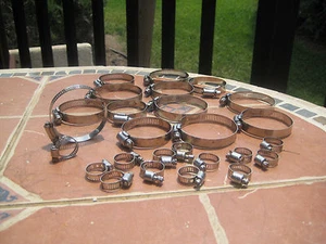 Kawasaki 650 550 JS TS SX X2 Exhaust Hose Clamp Kit 100% Stainless Steel Sweet! - Picture 1 of 2