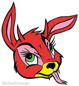 Bunny Evil STICKER Decal Kozik Poster Artist KZ28 - Picture 1 of 1