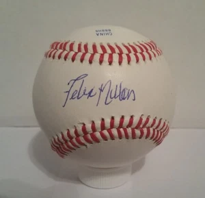 Felix Millan Signed Autographed Baseball - NY Mets 1973 NL Champs - Braves w/COA - Picture 1 of 1