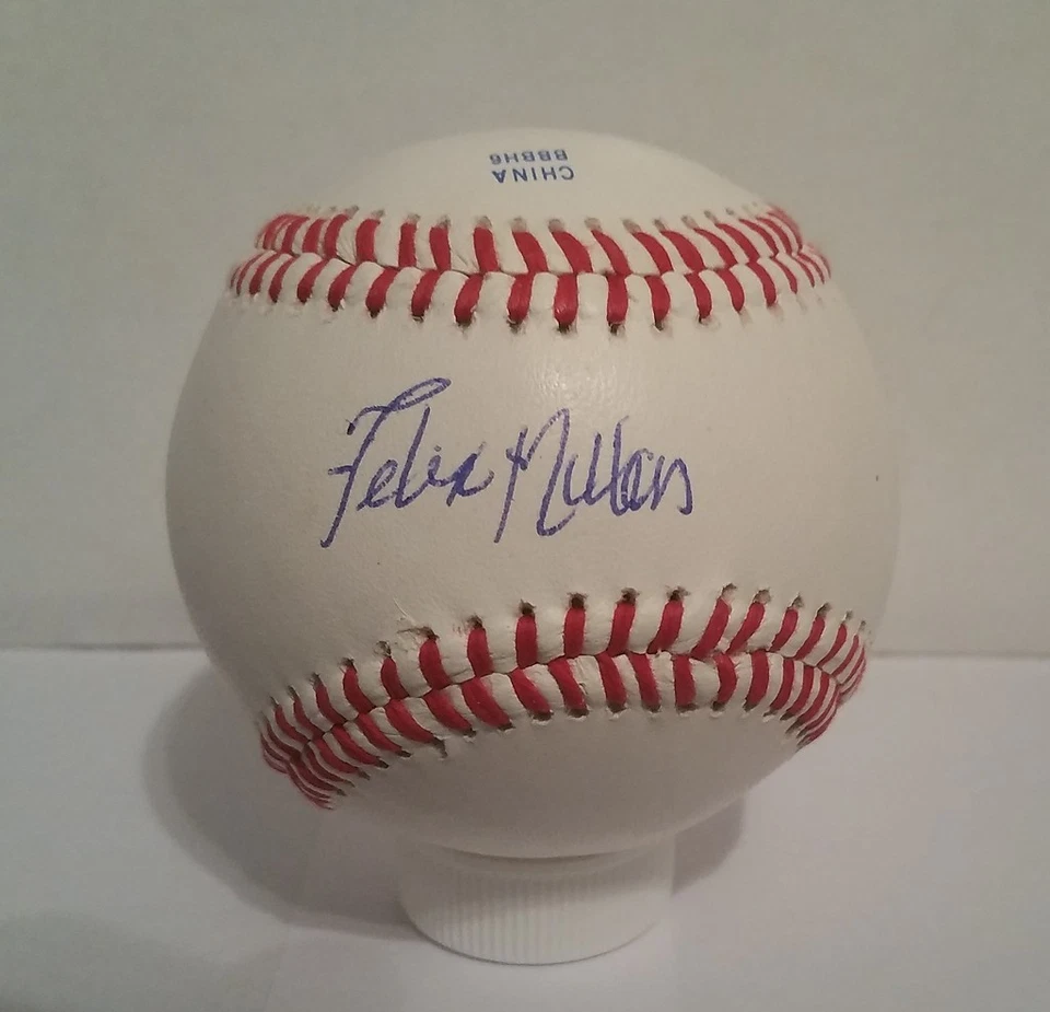 Felix Millan Signed Autographed Baseball - NY Mets 1973 NL Champs - Braves w/COA - Image 1 of 1