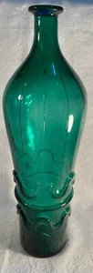 ODDITY- 3 Real Mice mummies in a Large Green glass Empioli Wine bottle 14" tall - Picture 1 of 10