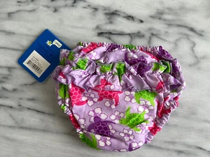 i play Ultimate Baby Swim Diaper X-Large 24M Purple Turtle Print Ruffle UPF 50 - Picture 1 of 6