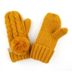 ScarvesMe C.C 3-9 years Children Girl Boy Kids Fuzzy Lining Knit Solid Gloves  - Picture 1 of 14