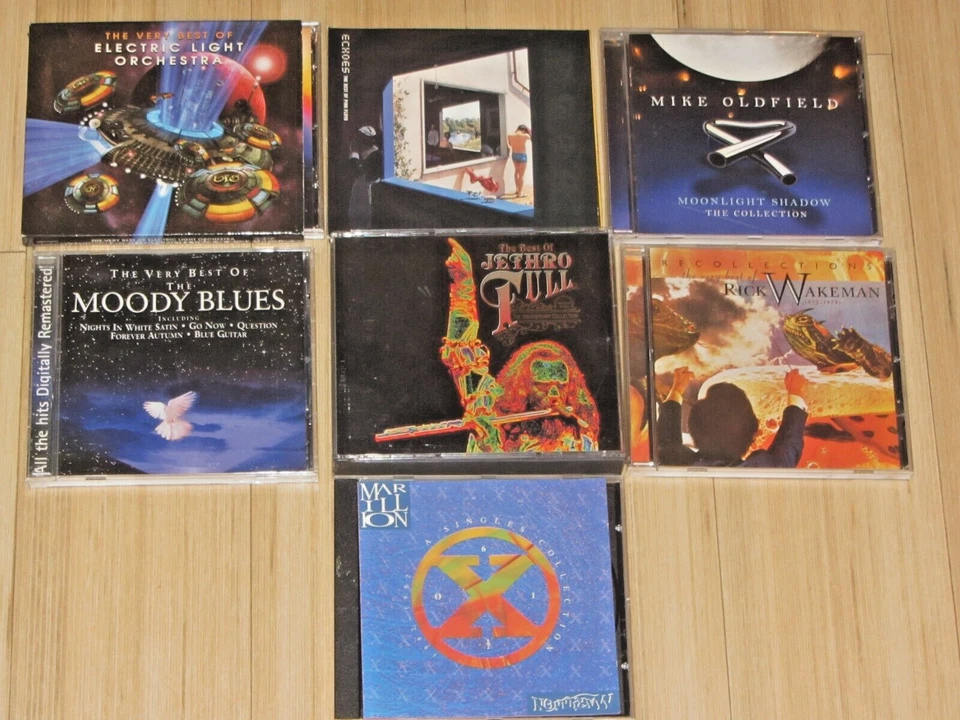 Prog Rock Hits Collection 8 CD Albums Pink Floyd Rick Wakeman Jethro Tull ELO - Image 1 of 1