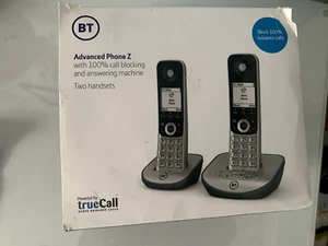 BT Advanced Z Twin répondeur téléphonique numérique sans fil bloqueur d'appels argent - Photo 1/2