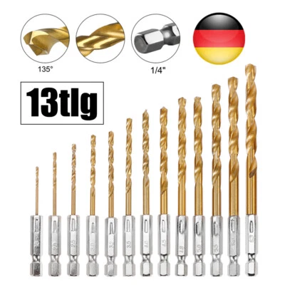 1,5mm-6,5mm HSS Metallbohrerset Spiralbohrerset Sechskantschaft Schlagschrauber - Bild 1 von 4